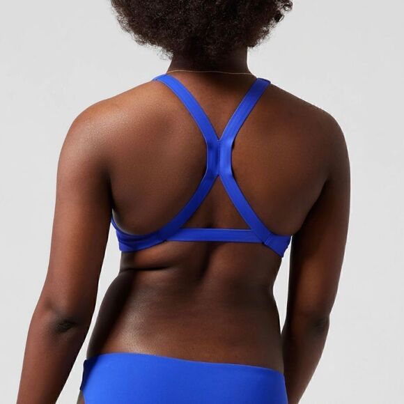 SOLD NOT AVAILABLE ATHLETA Malibu Bikini Top A-C, Cerulean, Size Medium - Picture 5 of 12